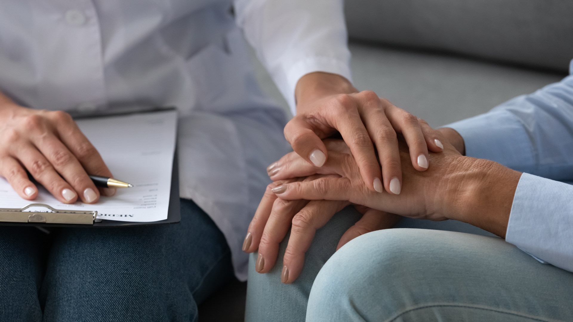 Doctor with patient